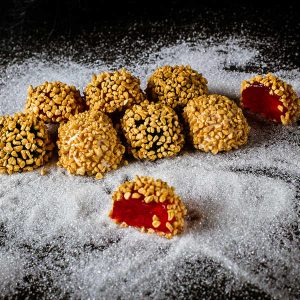 Посыпка кондитерская из воздушного риса в карамели компании Фудмикс